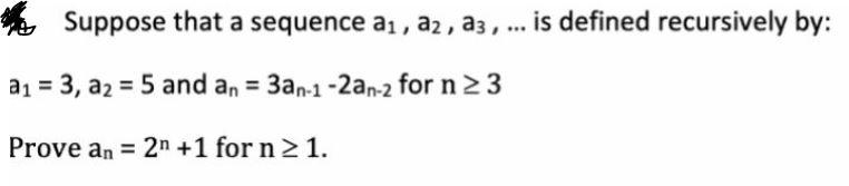 Solved ng Suppose that a sequence ai, az, az, ... is defined | Chegg.com