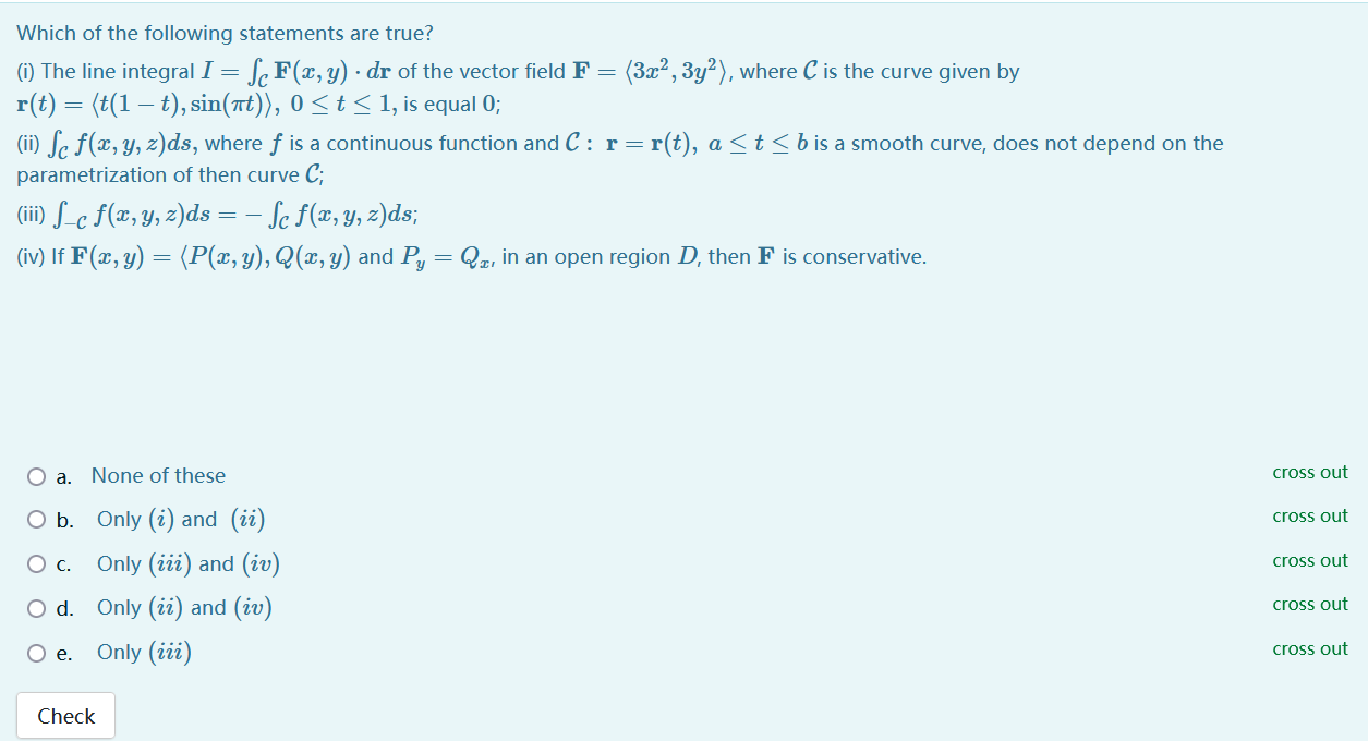 Solved Which of the following statements are true? (i) The | Chegg.com