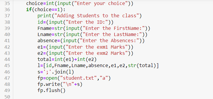 Solved in this code, i would like to add a condition inside | Chegg.com