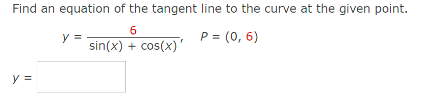 Solved Find an equation of the tangent line to the curve at | Chegg.com