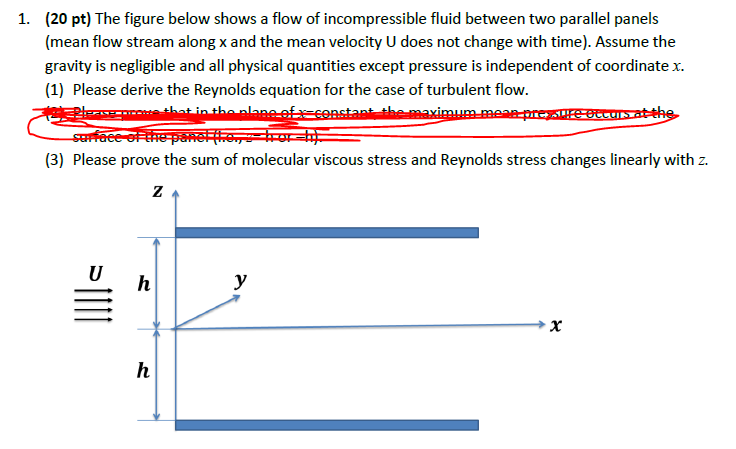 Solved 1. (20 Pt) The Figure Below Shows A Flow Of | Chegg.com