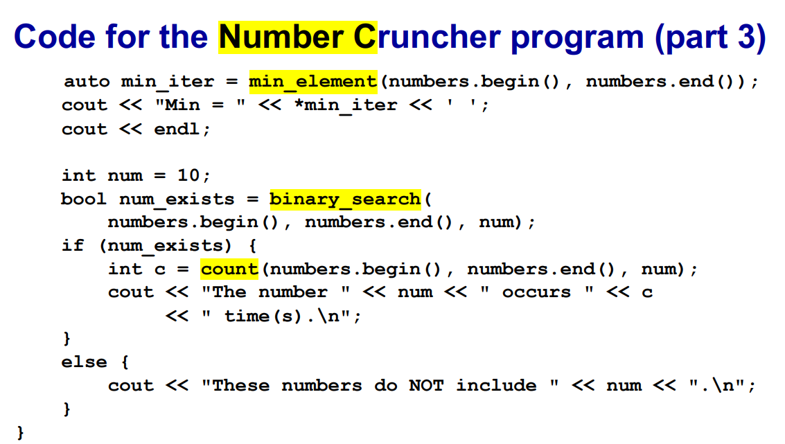 Solved Modify the number cruncher program from Chapter 11 to | Chegg.com