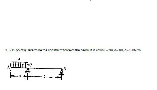 Solved 3, (15 points) Determine the constraint force of the | Chegg.com image.