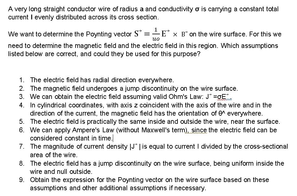 Solved A very long straight conductor wire of radius a and | Chegg.com
