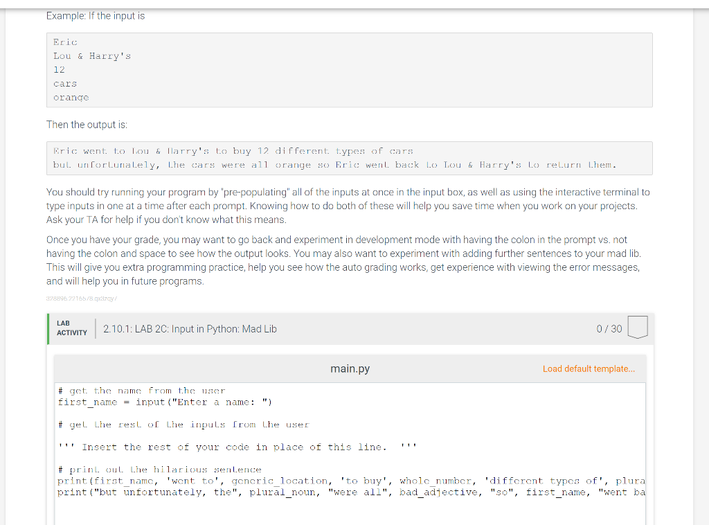 solved-2-10-lab-2c-input-in-python-mad-lib-overview-write-chegg