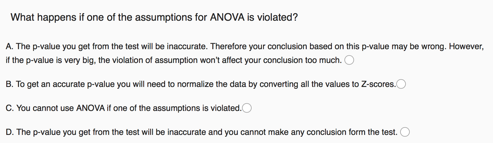 Solved When Using Anova If You Reject The Null Hypothesis Chegg Com