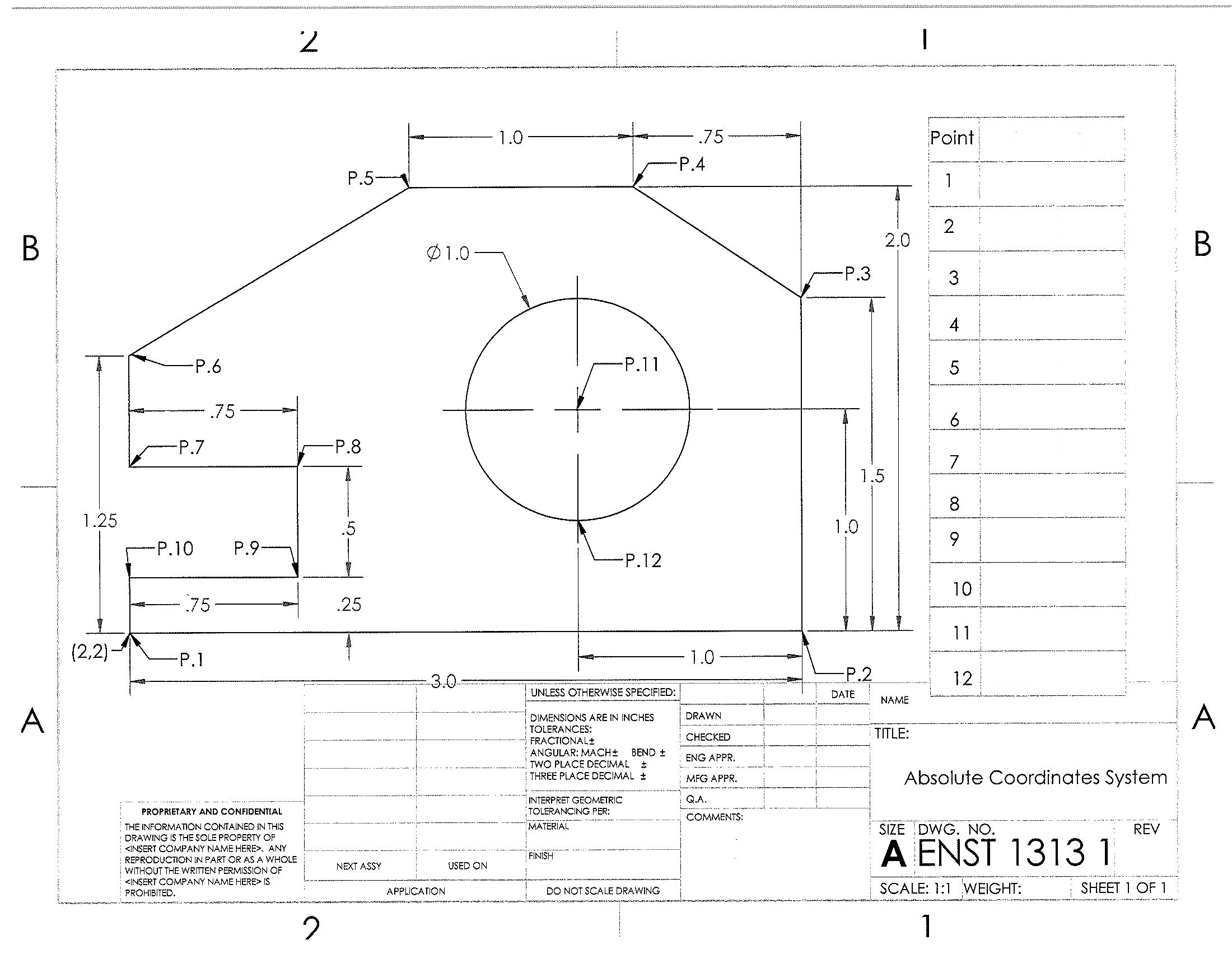 Solved I need help finding the coordinates of points 2-12. I | Chegg.com