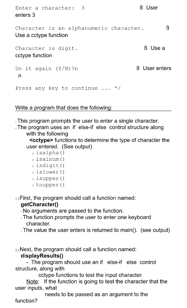 Solved Write a program that produces the output shown, based | Chegg.com