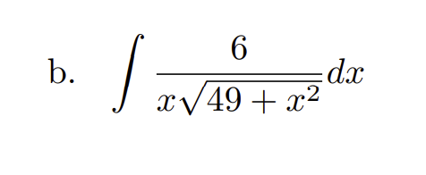 Solved ∫x49+x26dx | Chegg.com
