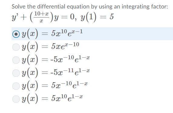 Solved Solve the differential equation by using an | Chegg.com
