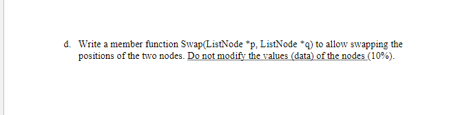 Solved 1) In a singly linked list L, two pointers p and q | Chegg.com
