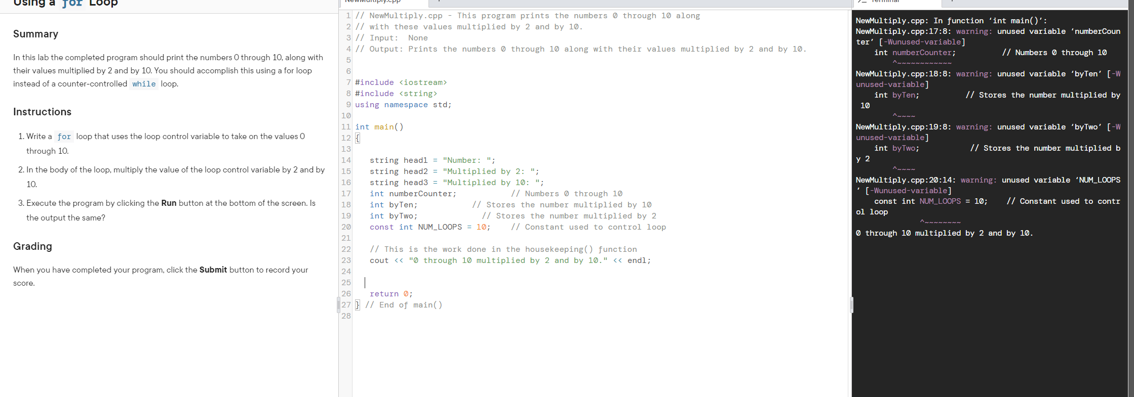 Solved a JOT Summary NewMultiply.cpp: In function 'int | Chegg.com