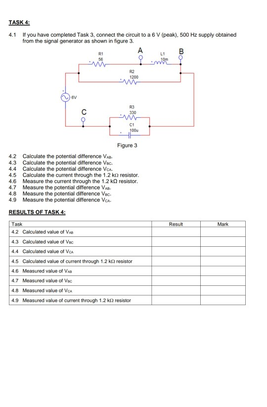 Solved Connect the circuit shown in figure 1 on the | Chegg.com