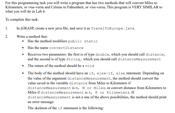 Solved For this programming task you will write a program | Chegg.com