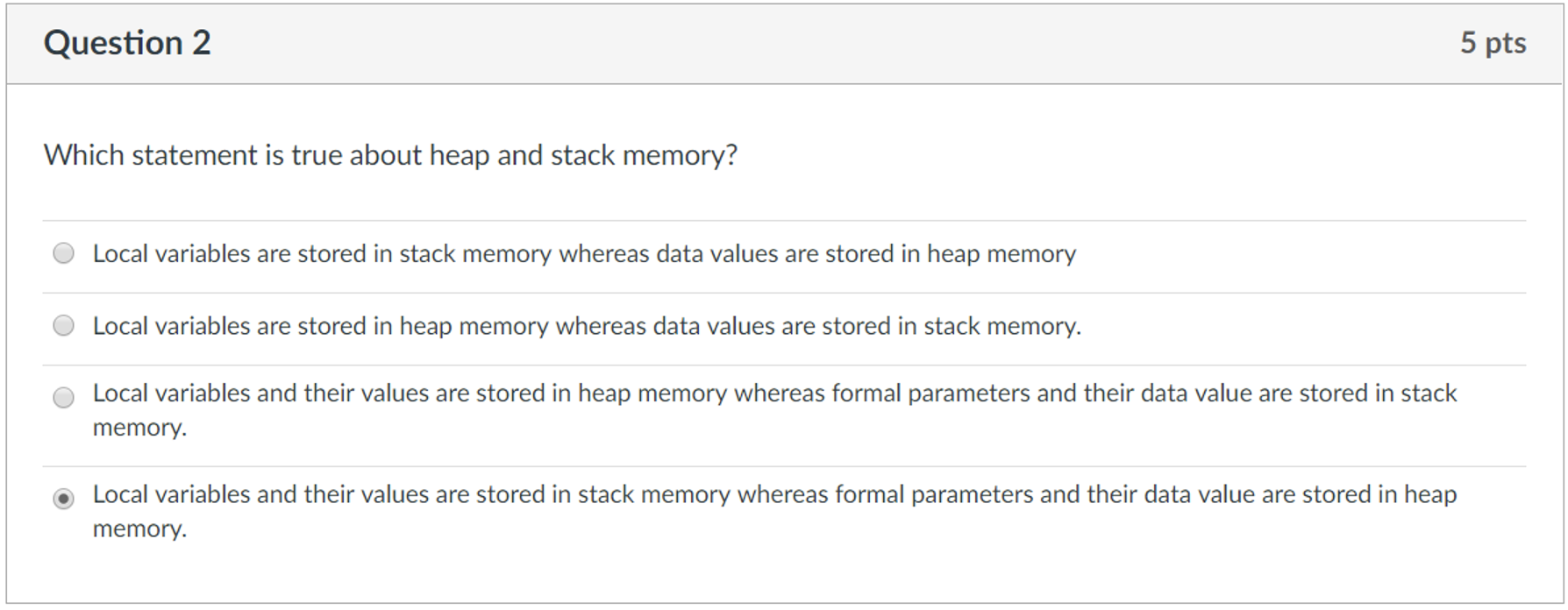Solved Question 1 5 pts Given the code segment below: if | Chegg.com
