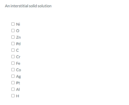 Solved A substitutional solid solution of incomplete | Chegg.com