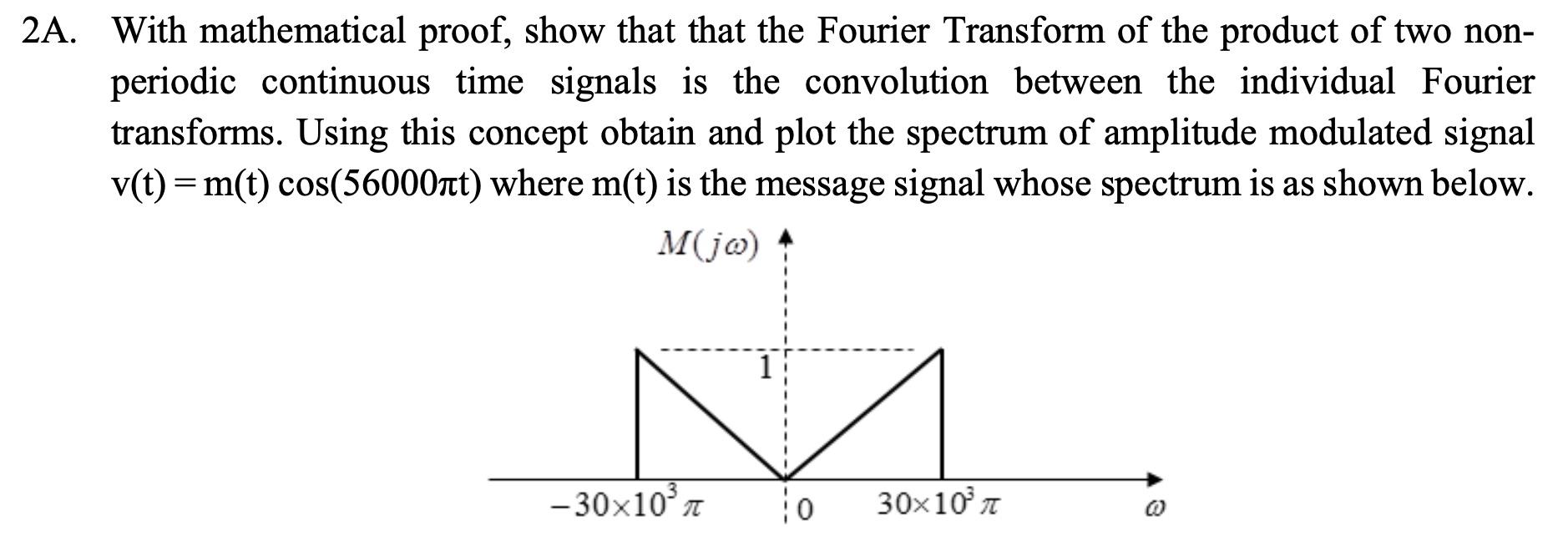 Solved 2A. With mathematical proof, show that that the | Chegg.com