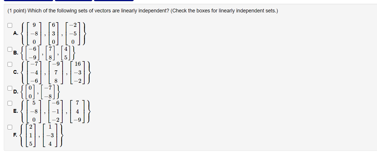 solved-1-point-which-of-the-following-sets-of-vectors-are-chegg