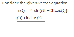 Solved Consider the given vector equation. | Chegg.com