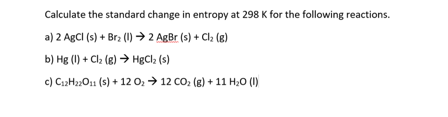 Solved Calculate the entropy change associated with | Chegg.com