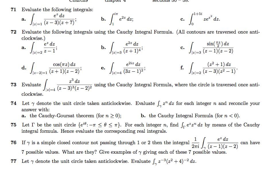 Solved Cauchy Goursat The Cauchy Integral Formula In Co Chegg Com