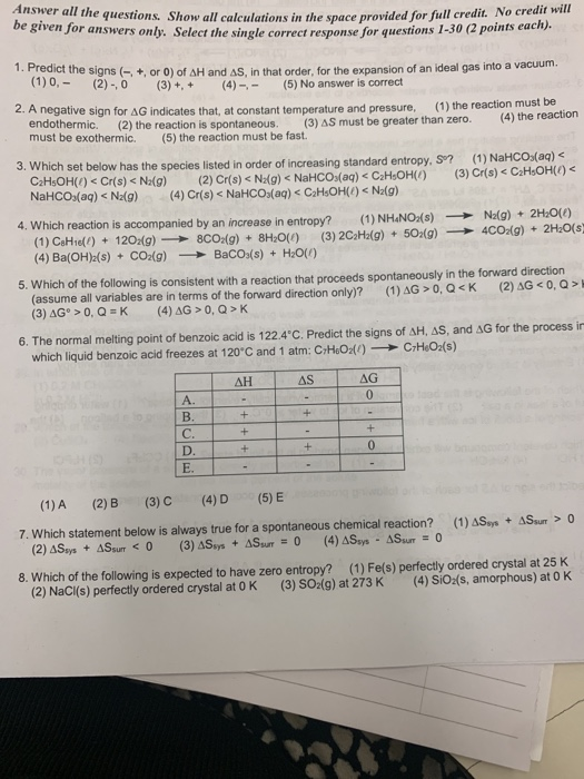 Solved Answer All The Questions. Show All Calculations In | Chegg.com