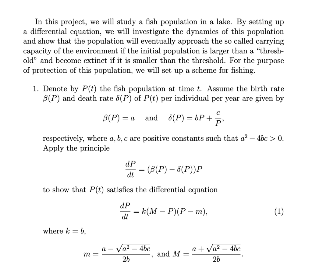 Solved MATH MODEL BUILDING PROJECT! PLEASE HELP WITH #2, AND | Chegg.com