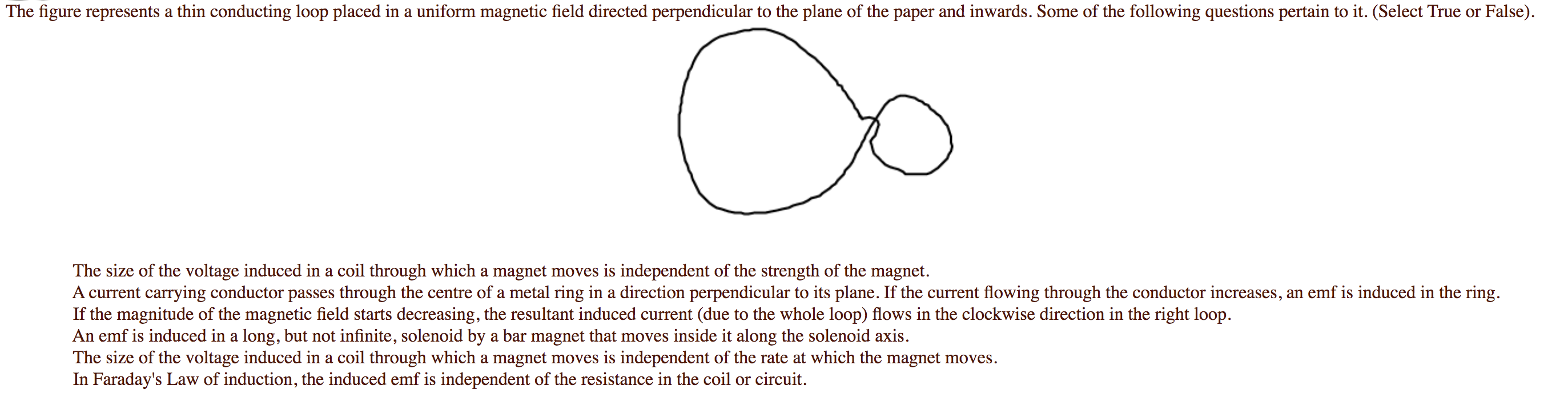 Solved The figure represents a thin conducting loop placed | Chegg.com