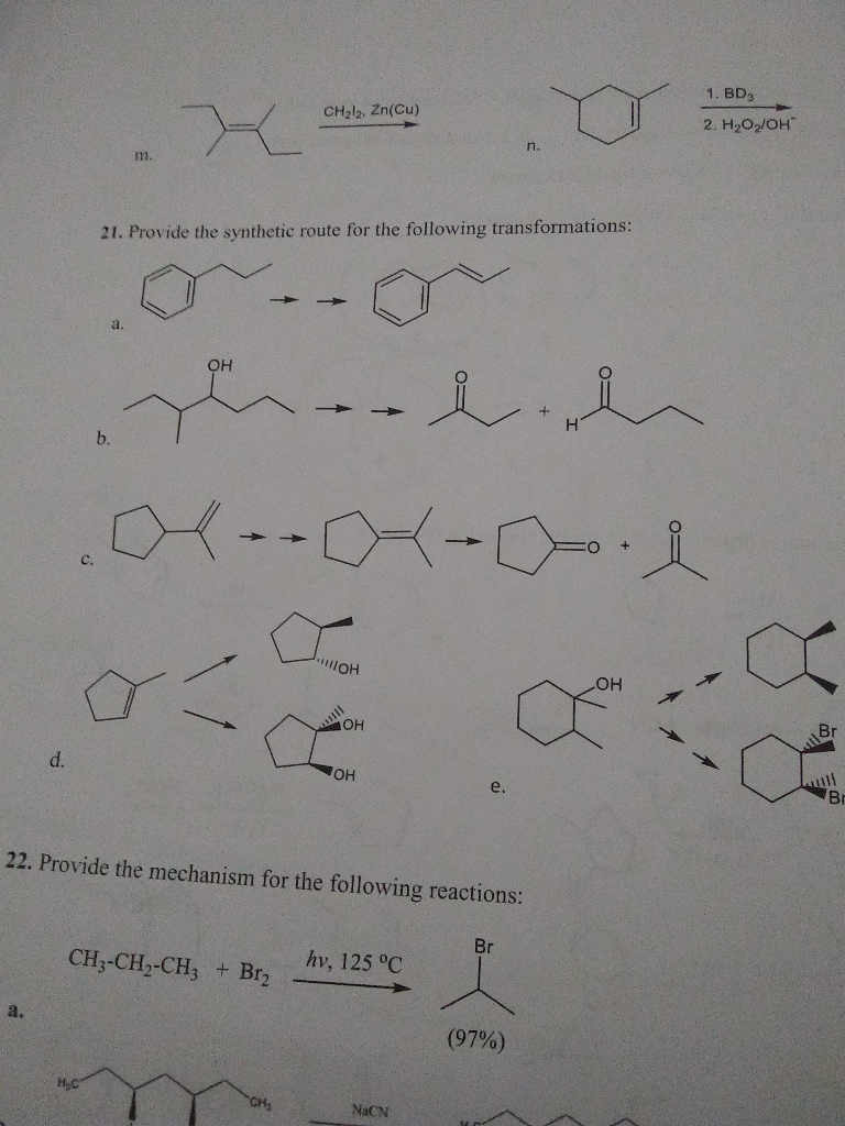 Solved I need help with learning how to make synthetic | Chegg.com