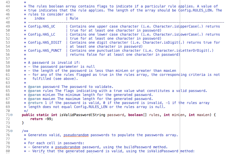 The solution must be in java. - implement 3 methods | Chegg.com