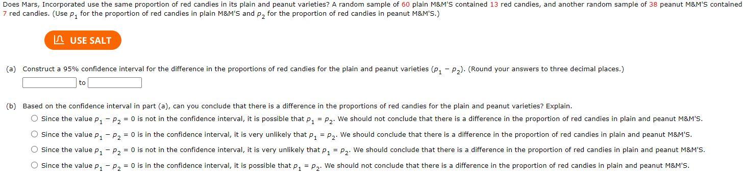 [Solved]: (a) Construct A ( 95 % ) Confidence Interval