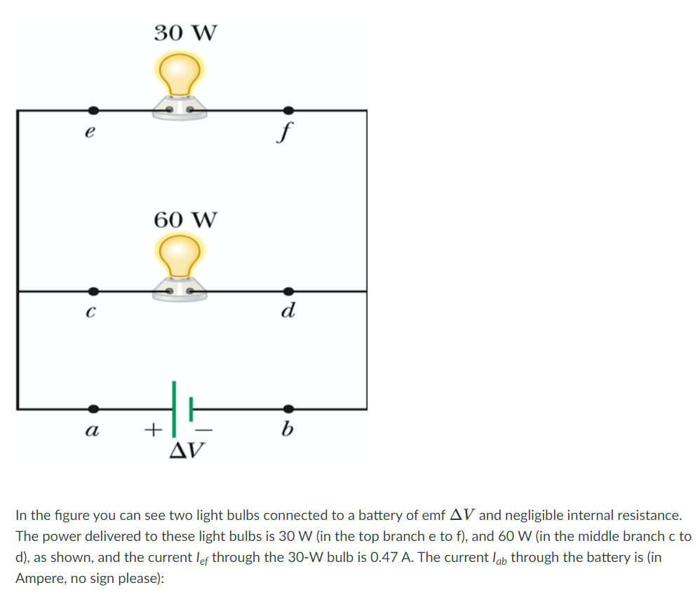 Solved 30 W F 60 W C D A + B AV In The Figure You Can See | Chegg.com