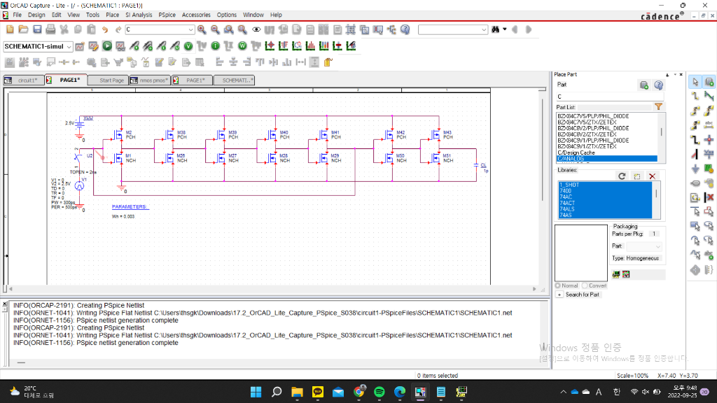 Solved Why is my ring oscillator not oscillating? I am