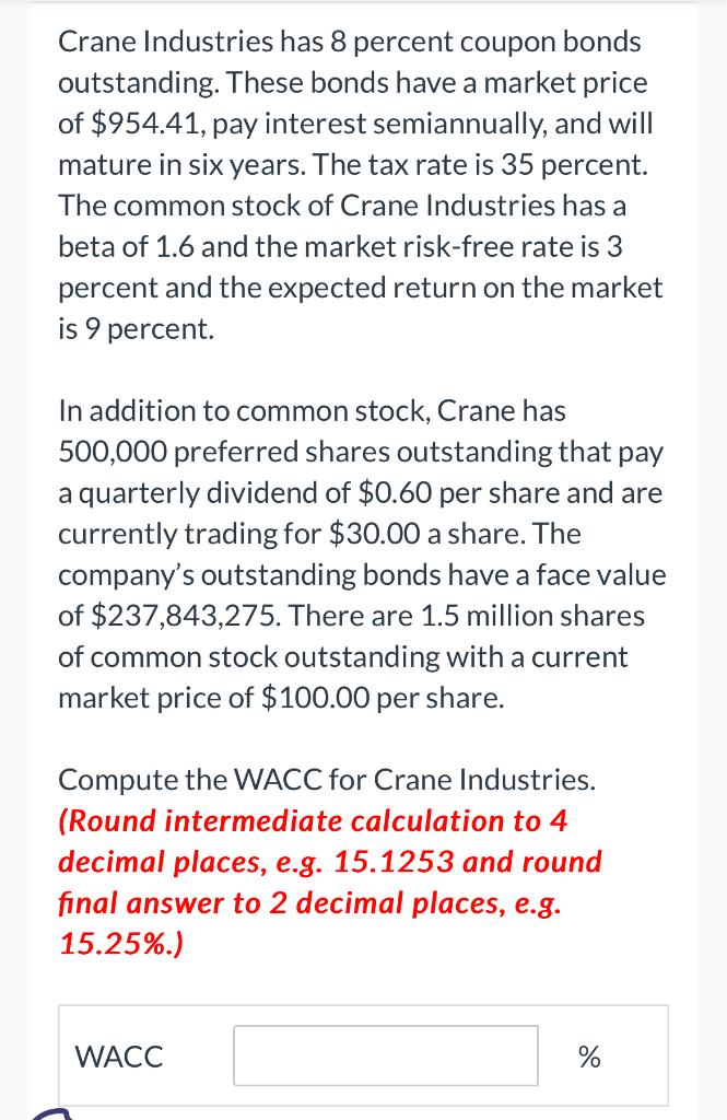 solved-crane-industries-has-8-percent-coupon-bonds-chegg