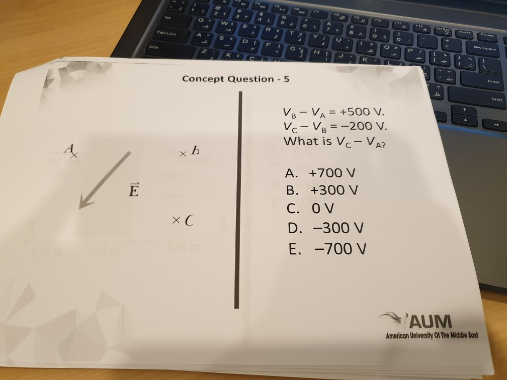 Solved G y Concept Question 2 The electric field is uniform | Chegg.com