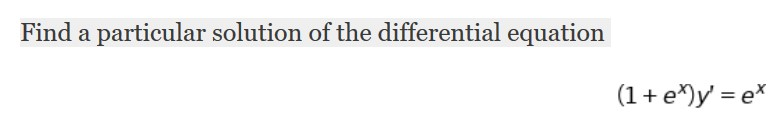 Solved Find a particular solution of the differential | Chegg.com