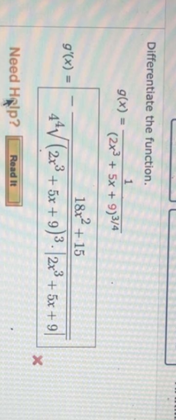 Solved Differentiate The Function. | Chegg.com