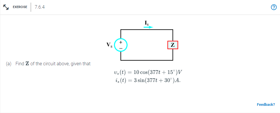 Solved (a) Find Z of the circuit above, given that | Chegg.com