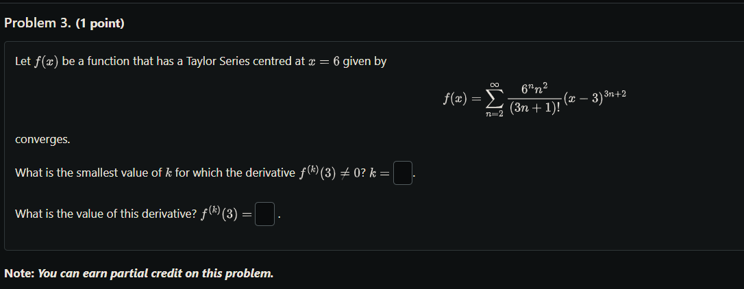 Solved Let Fx Be A Function That Has A Taylor Series