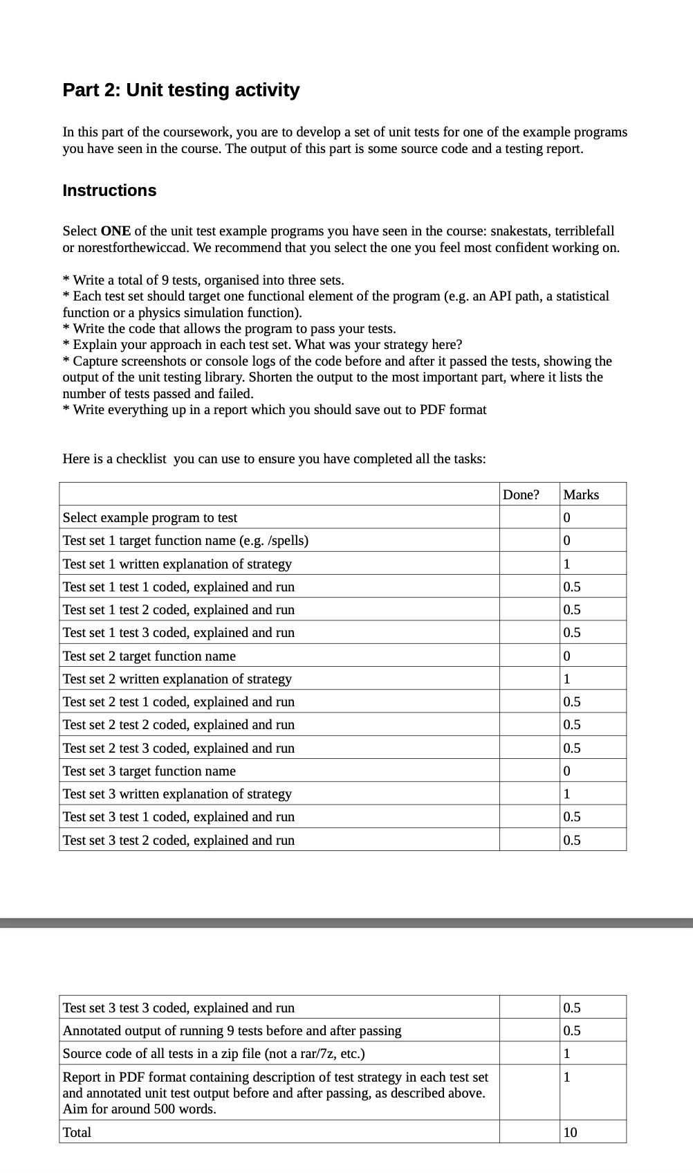 Solved Software Design and Development Coursework Version: | Chegg.com