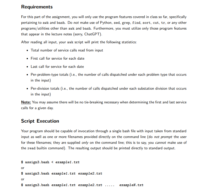 Description For this assignment, you will only use | Chegg.com