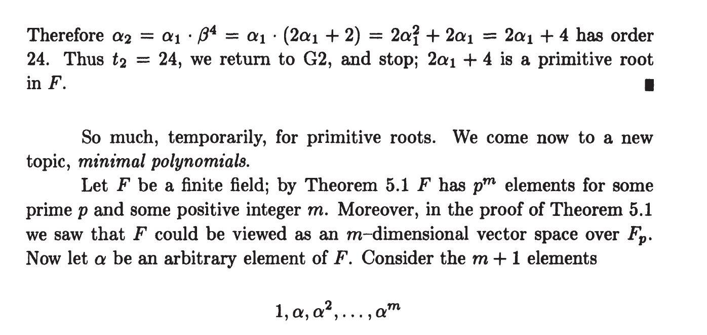 Solved Example 5.6. We construct a field F with 25 elements | Chegg.com