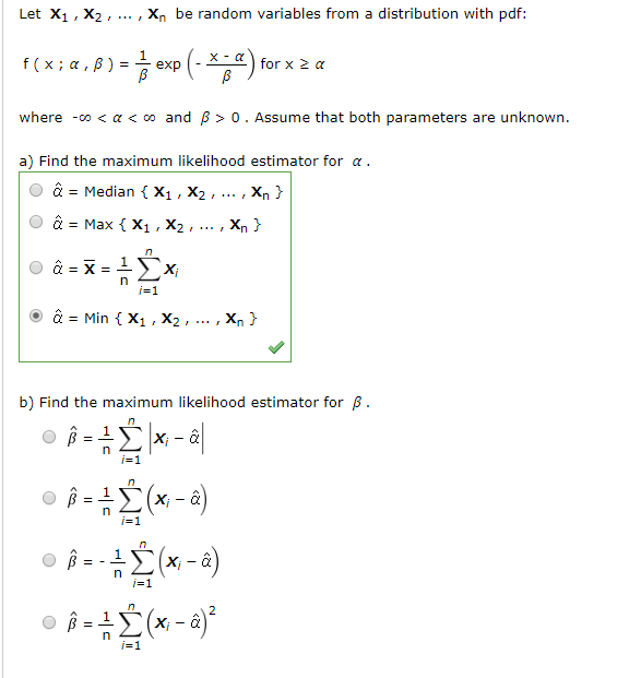 Solved Let X1, X2, , Xn Be Random Variables From A | Chegg.com