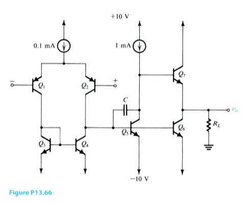 ISIMID 13.66 Figure P13.66 shows a circuit suitable | Chegg.com