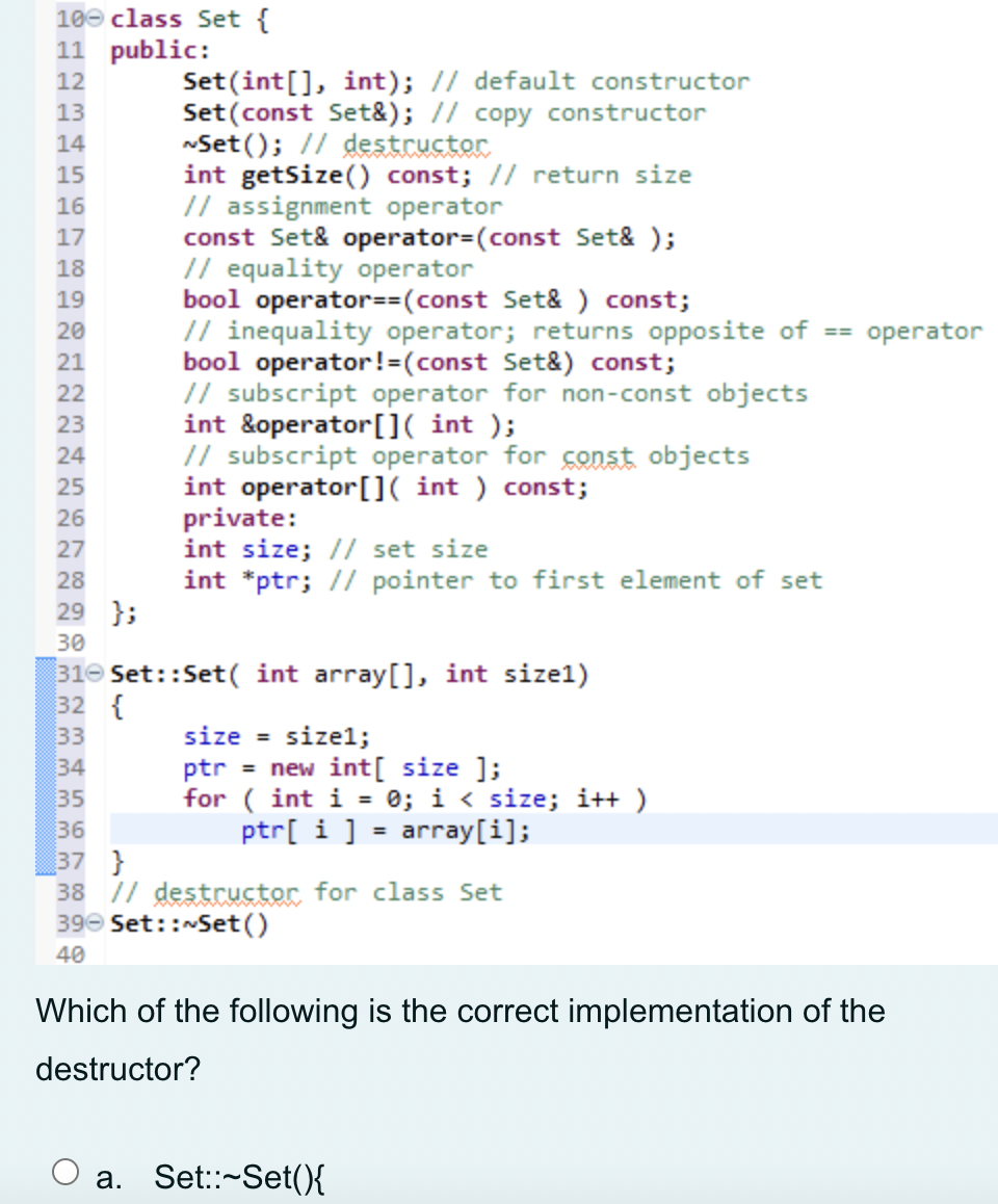 Solved Which of the following is the correct implementation | Chegg.com