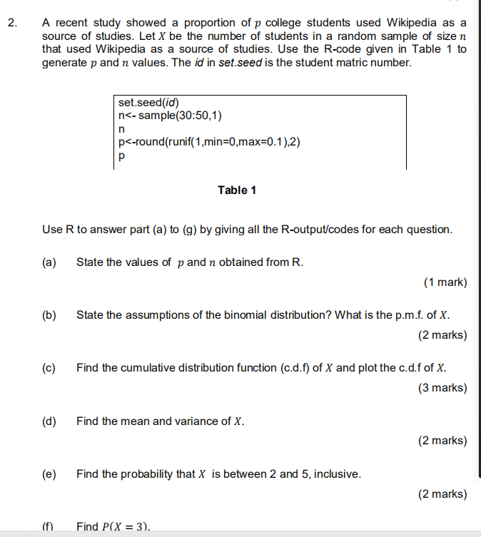 Solved 2 A Recent Study Showed A Proportion Of P College Chegg Com