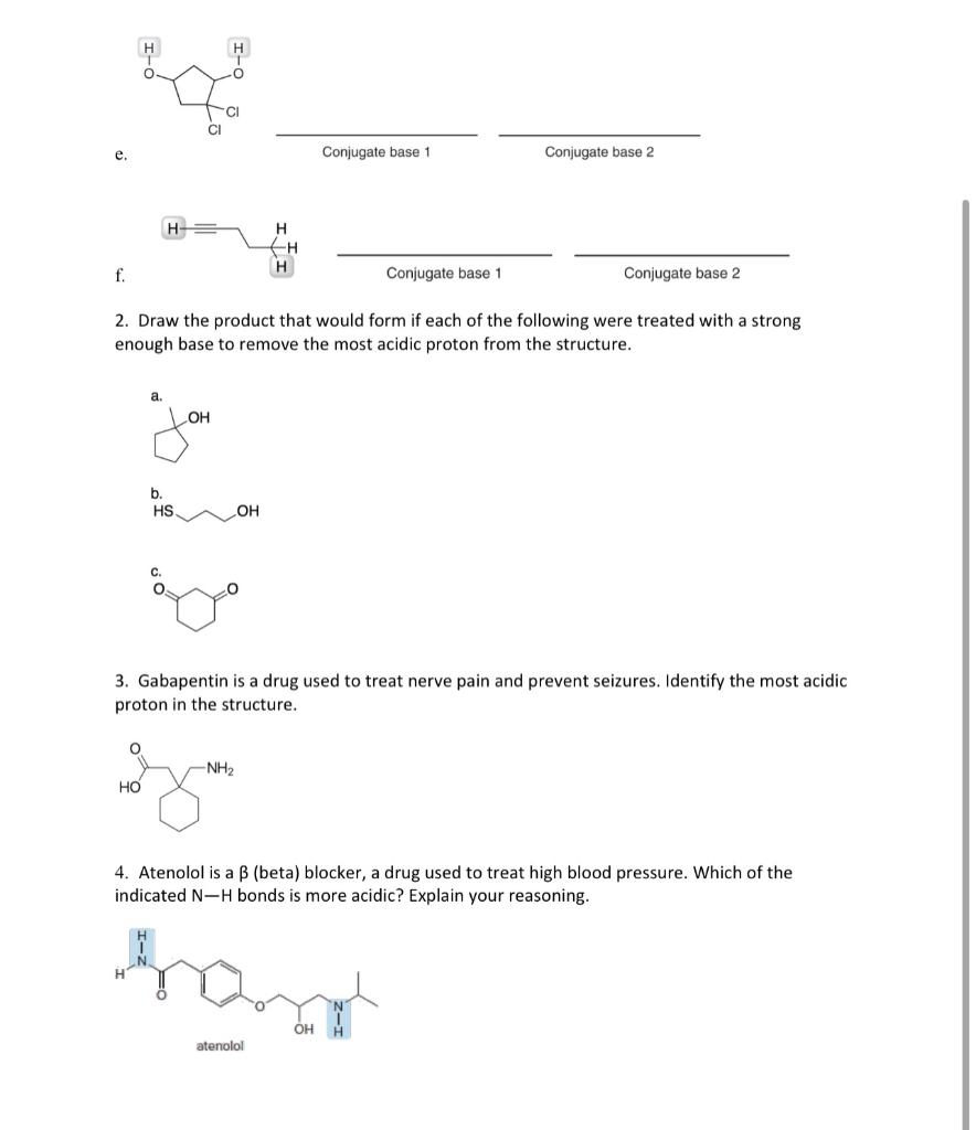 Solved 1. For each of the reactions shown below, draw the | Chegg.com