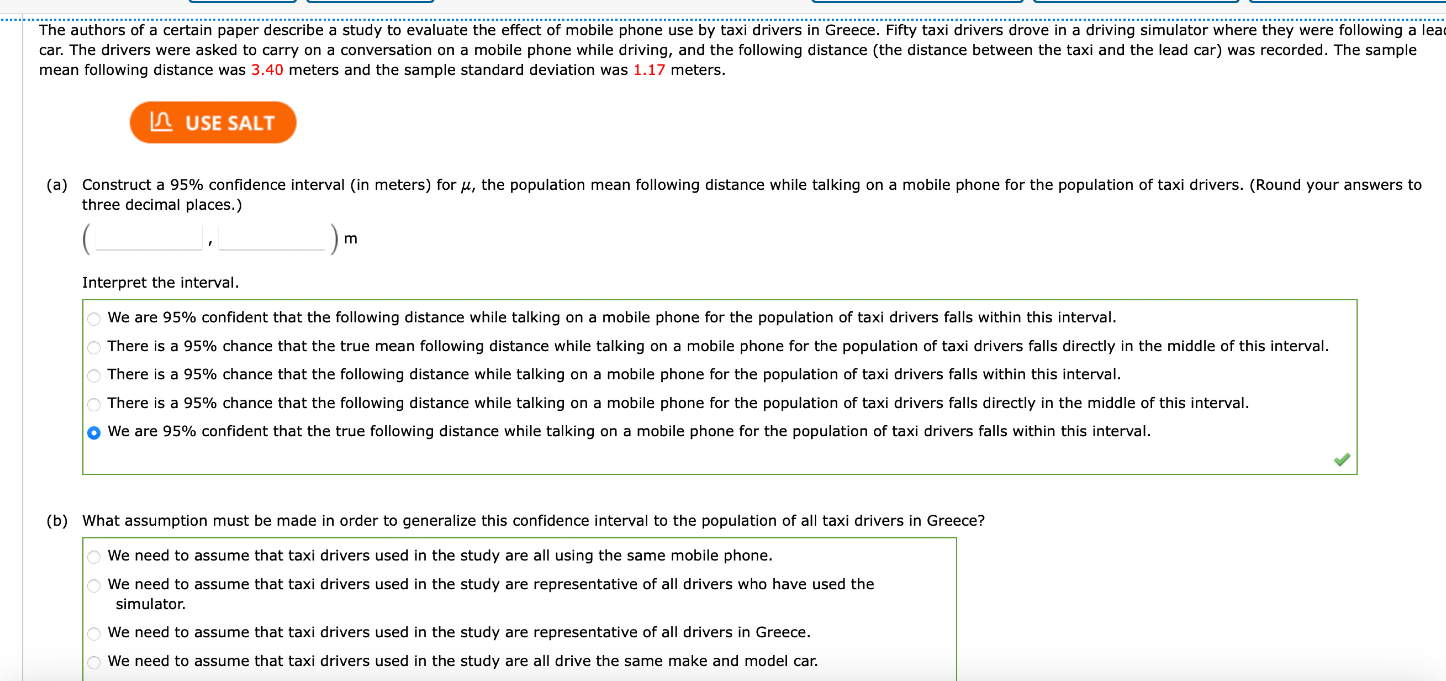 Solved The authors of a certain paper describe a study to | Chegg.com