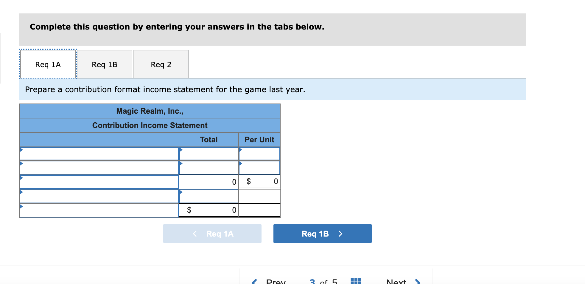 Solved Magic Realm, Inc., has developed a new fantasy board