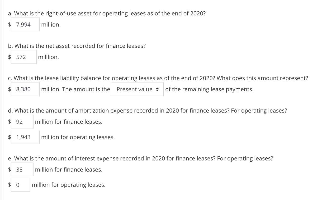 Analyzing Lease Disclosures American Airlines Group, | Chegg.com